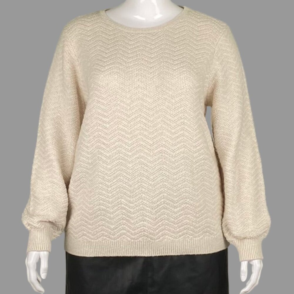 Olsen sweater with silver threads